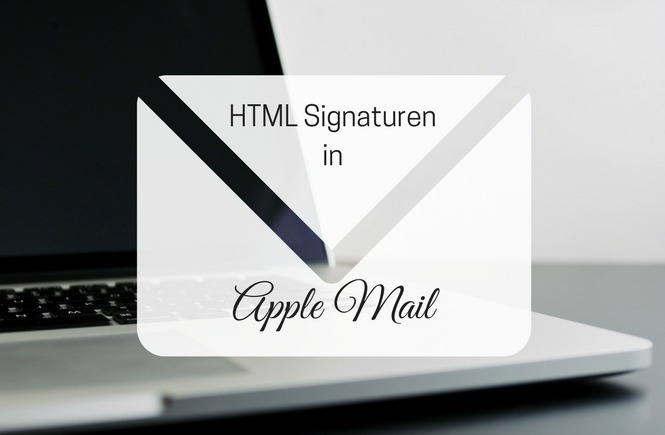 Mac Apple Mail HTML Signatur