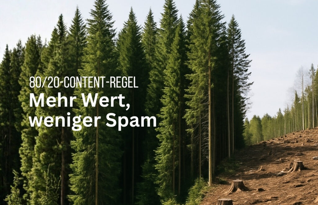 Marketing: Die 80/20-Content-Regel – mehr Wert, weniger Spam