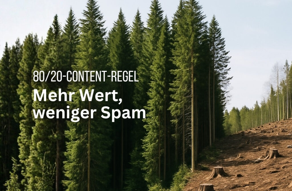 Marketing: Die 80/20-Content-Regel – mehr Wert, weniger Spam