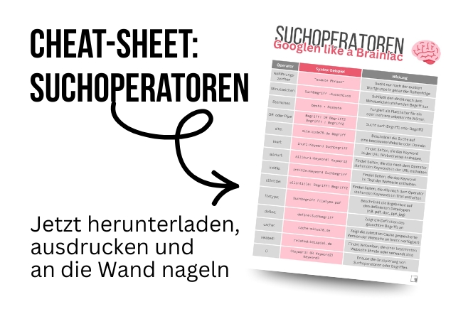 Google Suchoperatoren Download