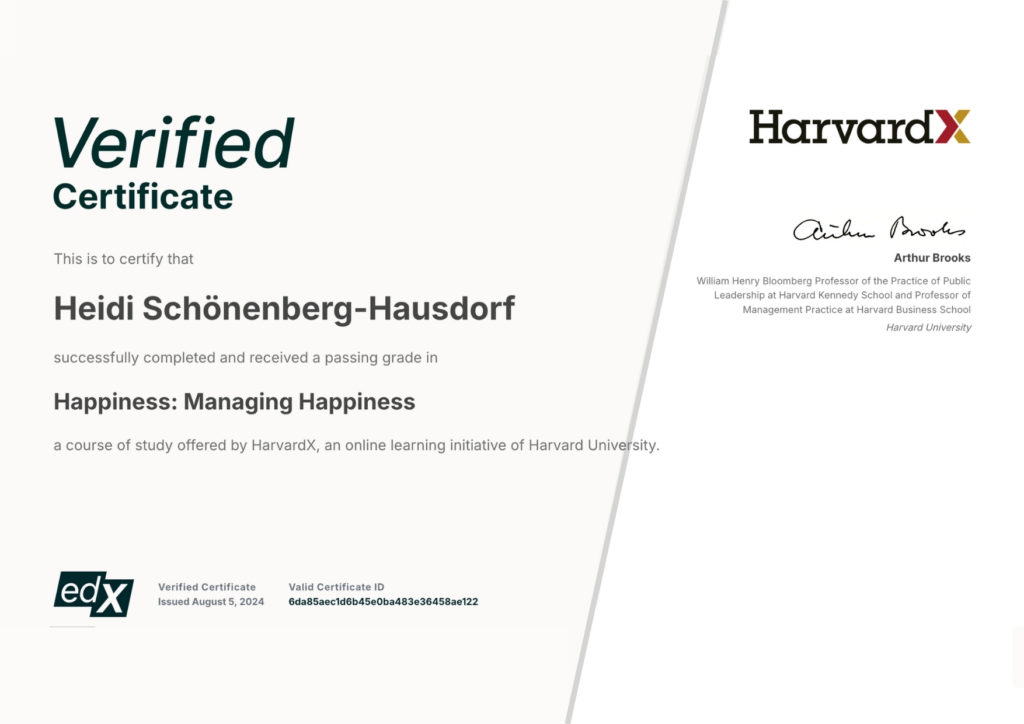 Heidi Schönenberg-Haudorf: Harvard University Psychology