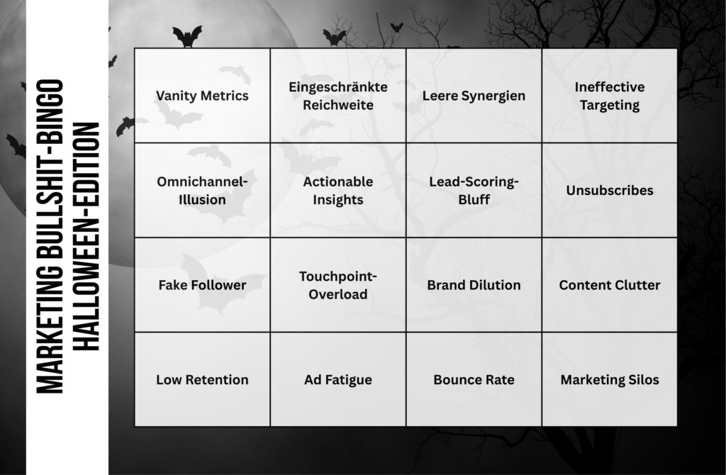 Halloween Marketing Bullshit-Bingo
