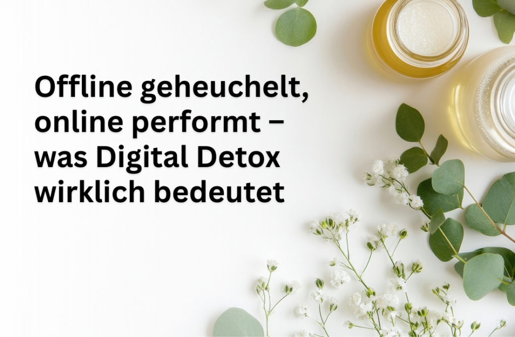 Digital Detox predigen, aber posten: Selbstbetrug als Strategie