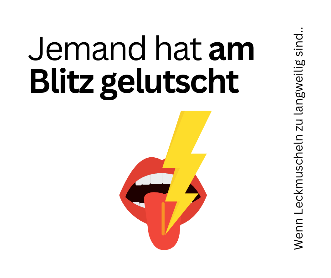 Jemand hat am Blitz gelutsch