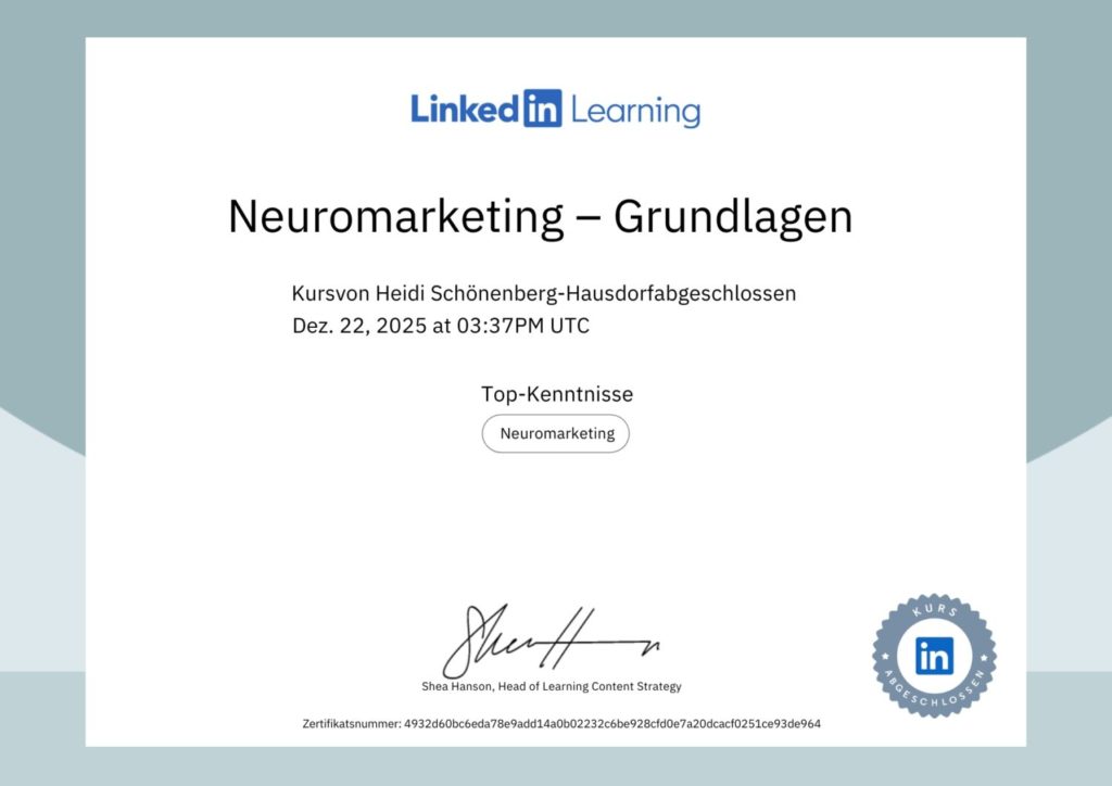 Heidi Schönenberg-Hausdorf: LinkedIn-Learning - Neuromarketing