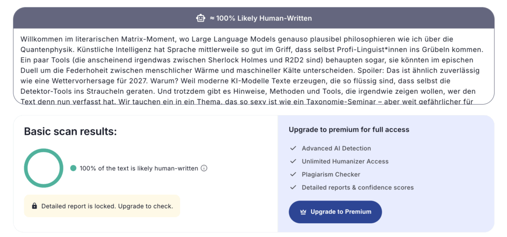 KI Text Erkennung – justdone