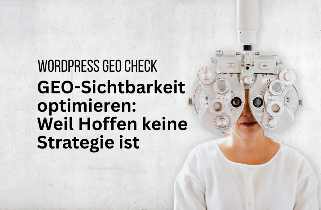 GEO Checkliste für WordPress: 15 Prüfungen vor dem Veröffentlichen