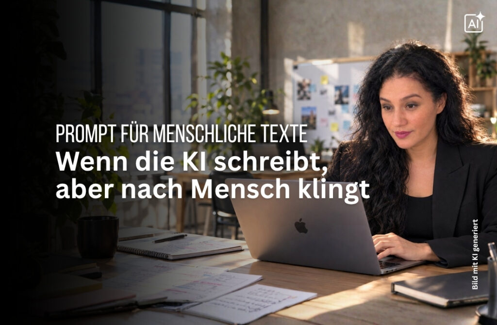 KI-Prompt für menschliche Texte: Wenn die KI schreibt, aber nicht wie KI klingt